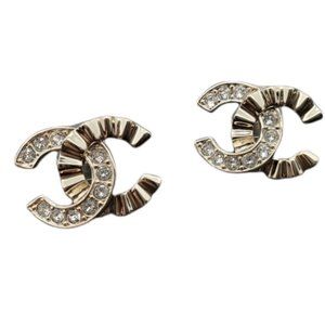 Chanel CC Stud Earrings